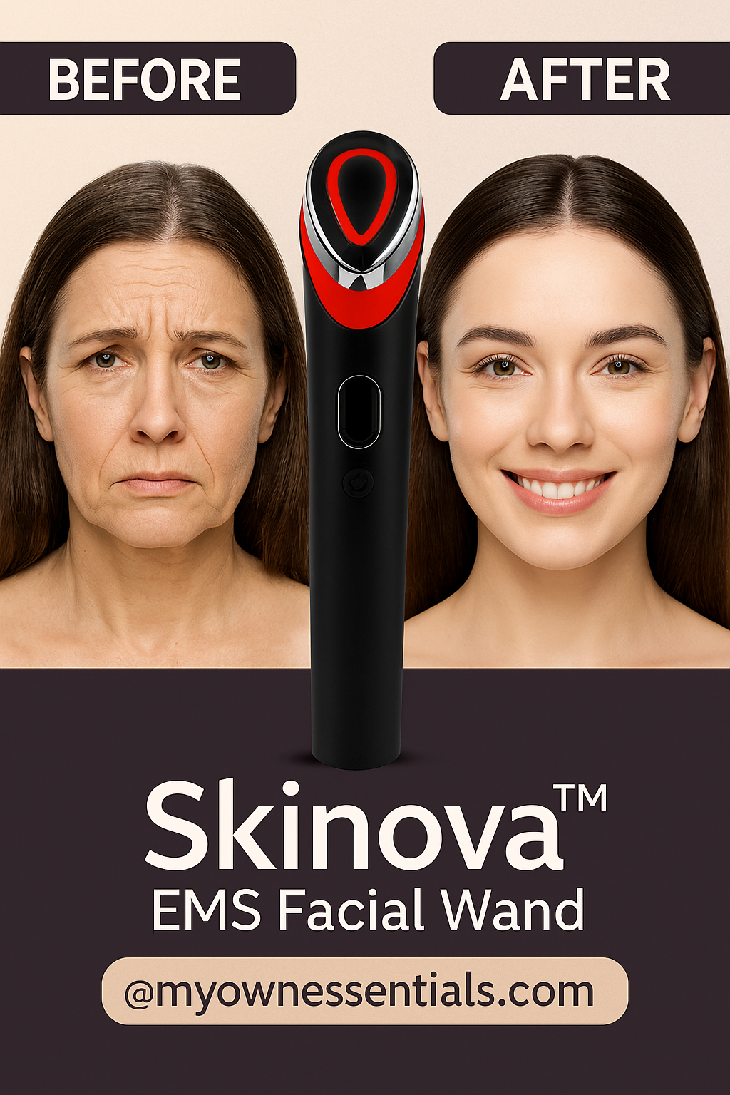 Skinova™ EMS Facial Wand