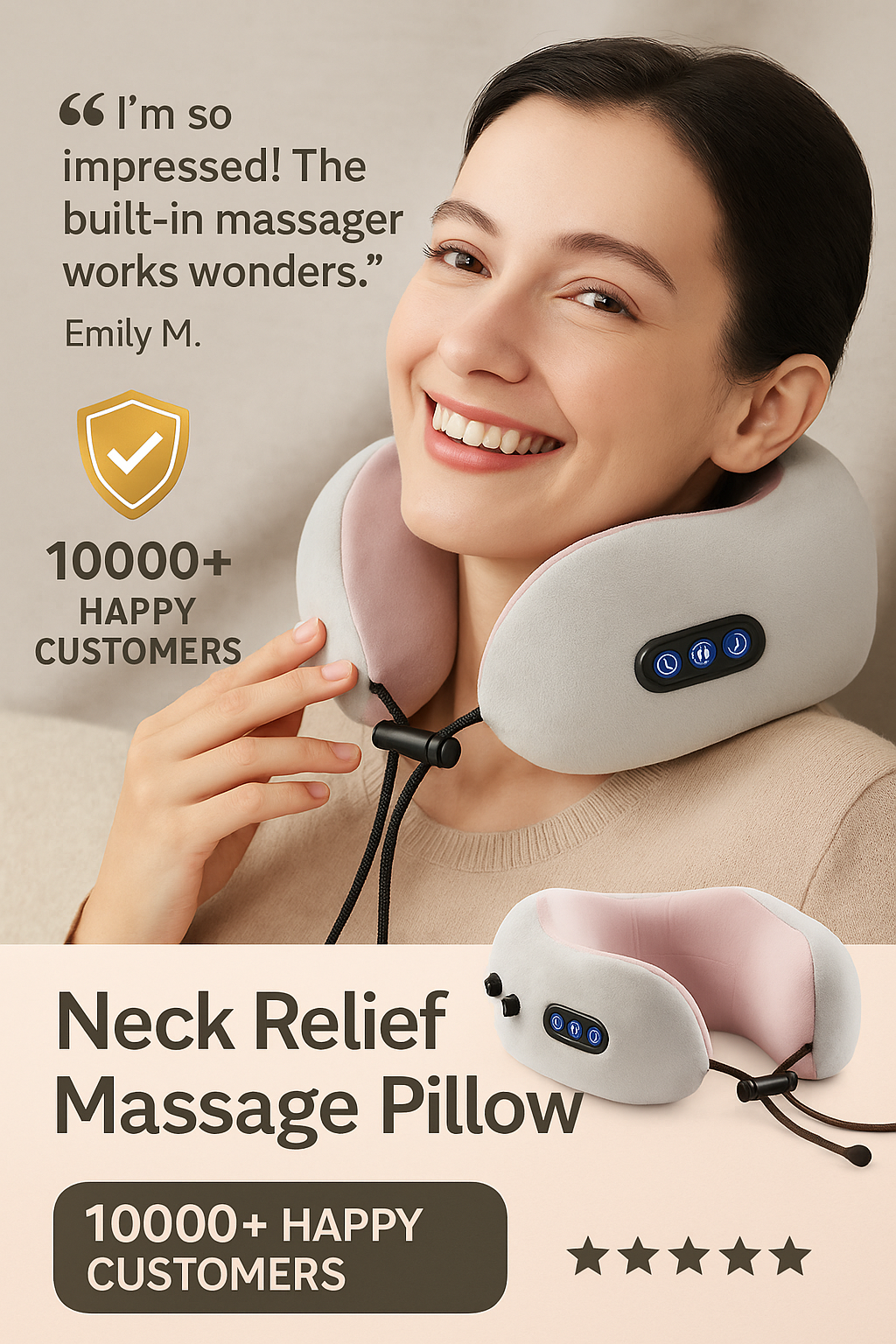 Neck Relief Massage Pillow