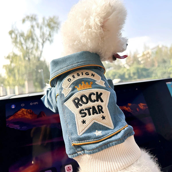 Stylish Blue Pet Jacket